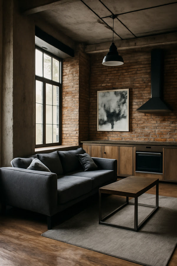 Mieszkanie w stylu loft w dawnej fabryce